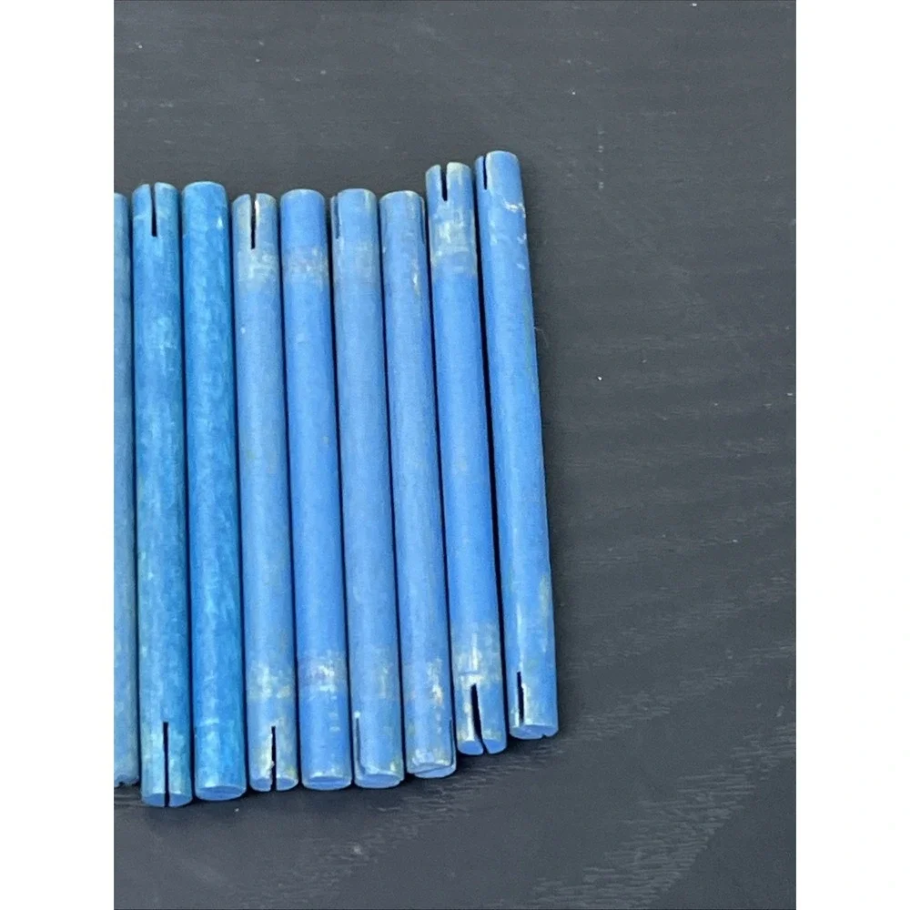 Tinkertoy 25 Blue Wooden Connectors Replacement Parts Lot Vintage‎ Toy Pieces